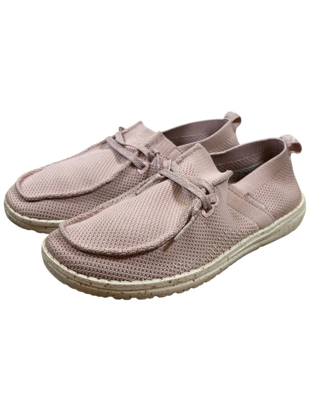 Hey Dude Wendy Halo Antique Rose Pink Knit Slip On Shoes Women's Size 7